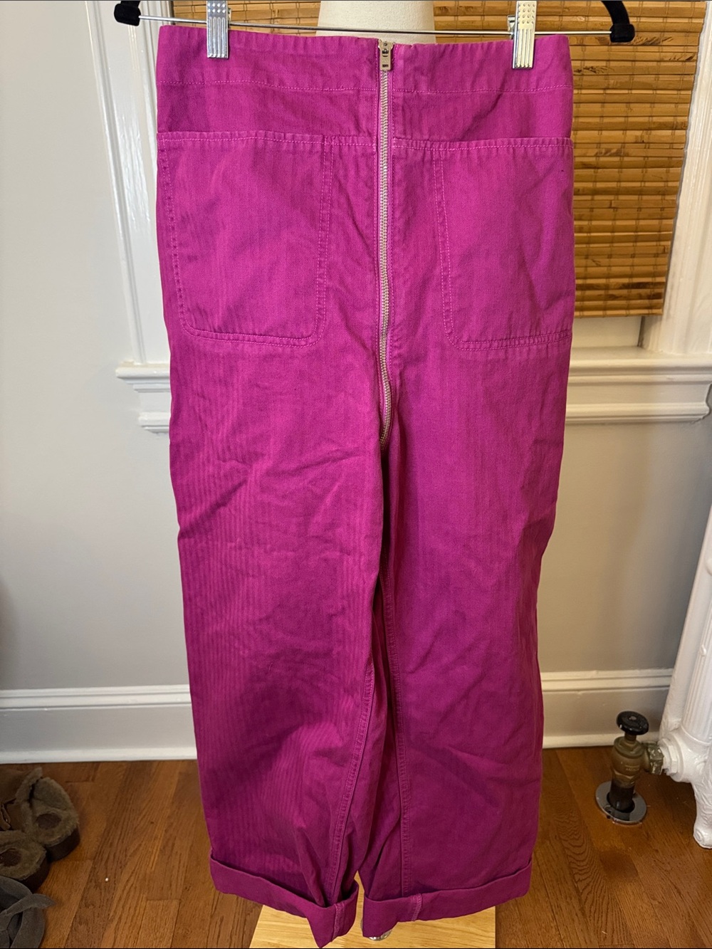 Rachel Comey Fuchsia High-Waist Wide Leg Pants
